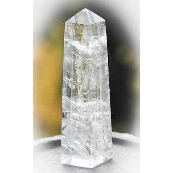 Feng Shui Obelisk aus Bergkristall
