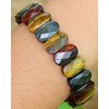 Tigerauge Falkenauge Facette-Armband