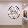 Mandala Edelstahl Antique-Gold 57 cm, zum Aufh�ngen