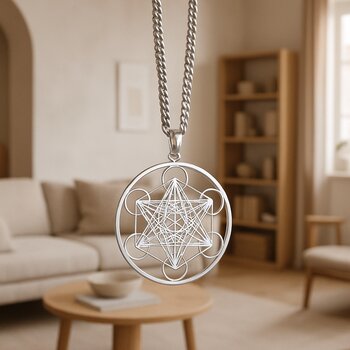 Edelstahlanhnger Metatron Edelstahl